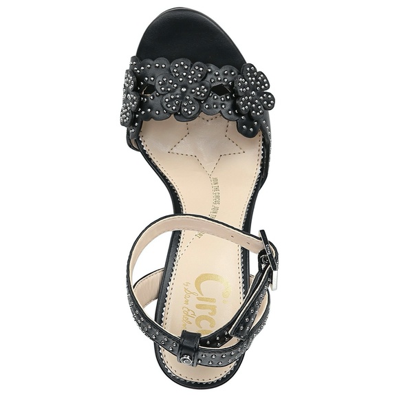 CIRCUS BY SAM EDELMAN Sandals High Heel Stud Bohemian Black Sizes 7 - Picture 4 of 6